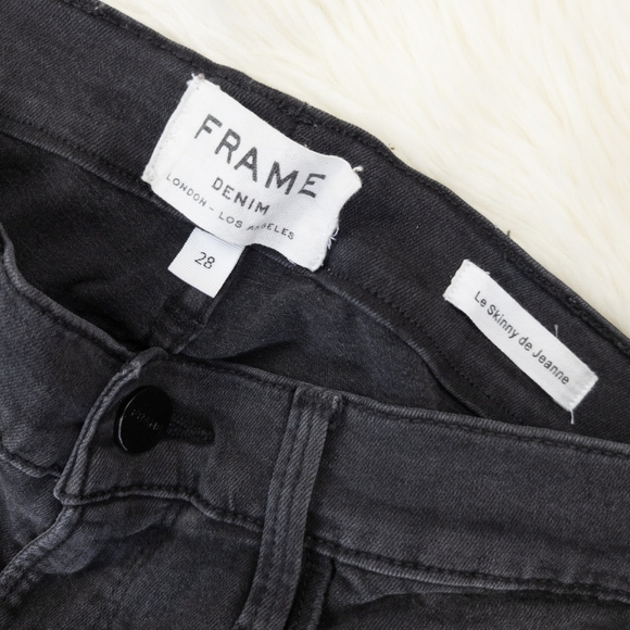 Frame Le Skinny De Jeanne Knightrider Shred Jeans - Picture 6 of 7